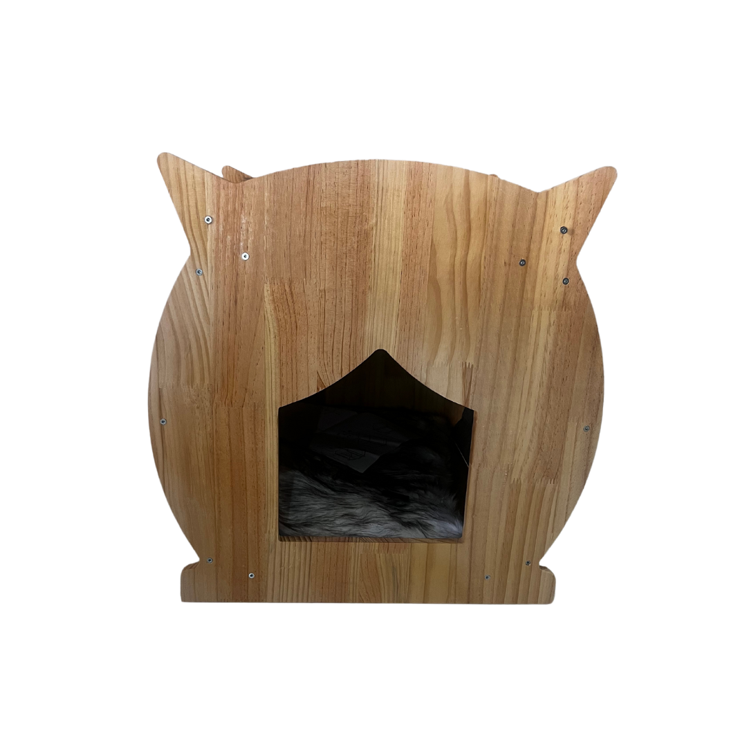 Premium Paws Luxe Sturdy Stylish Wooden Cat Bed