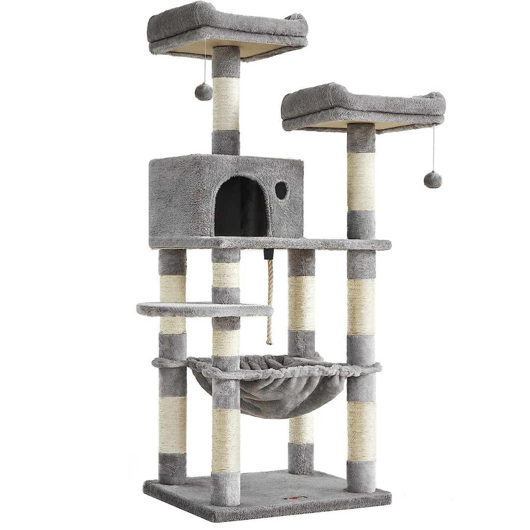 Premium Paws – 143 cm Cat Scratch Post - Cat Tree – Cat Tower