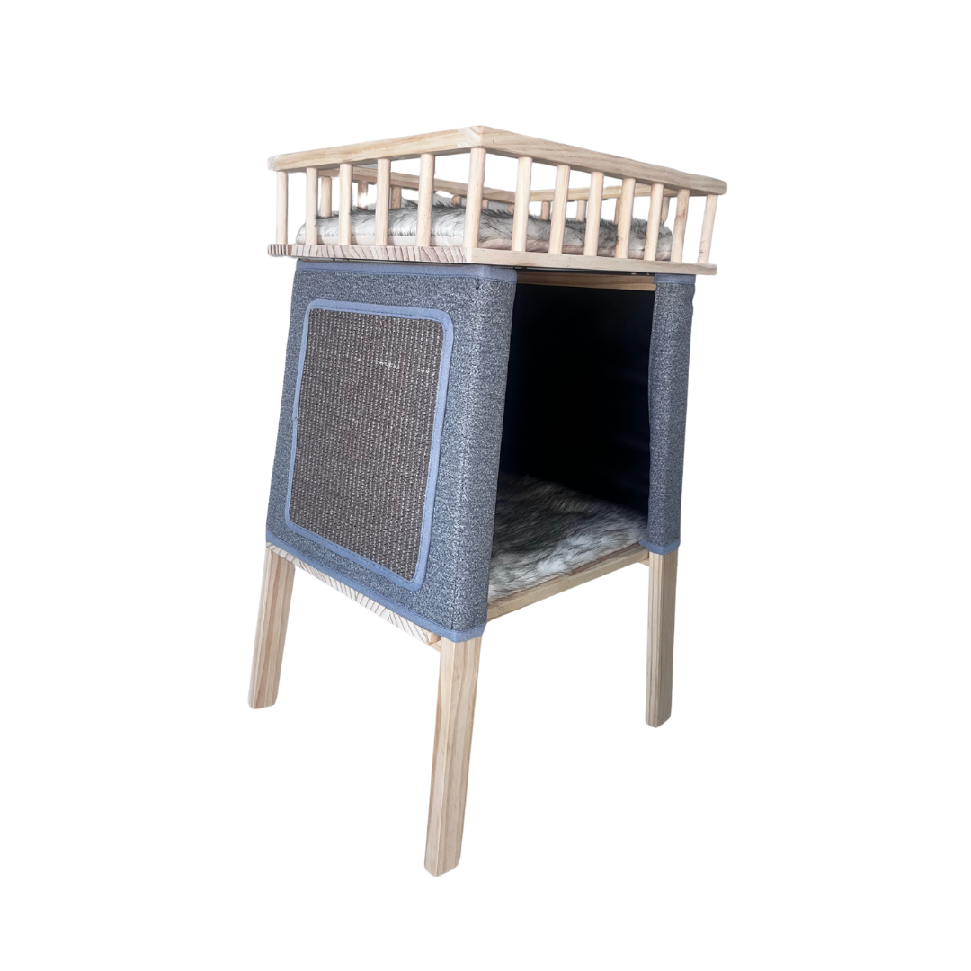 Premium Paws LuxeTower Double Pet Bed