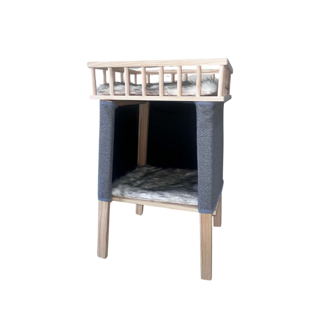 Premium Paws LuxeTower Double Pet Bed