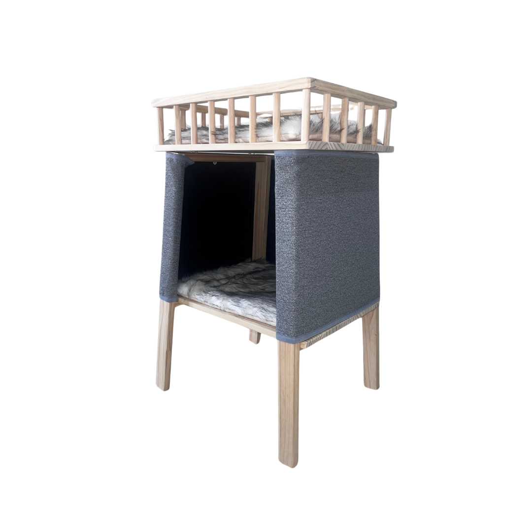 Premium Paws LuxeTower Double Pet Bed