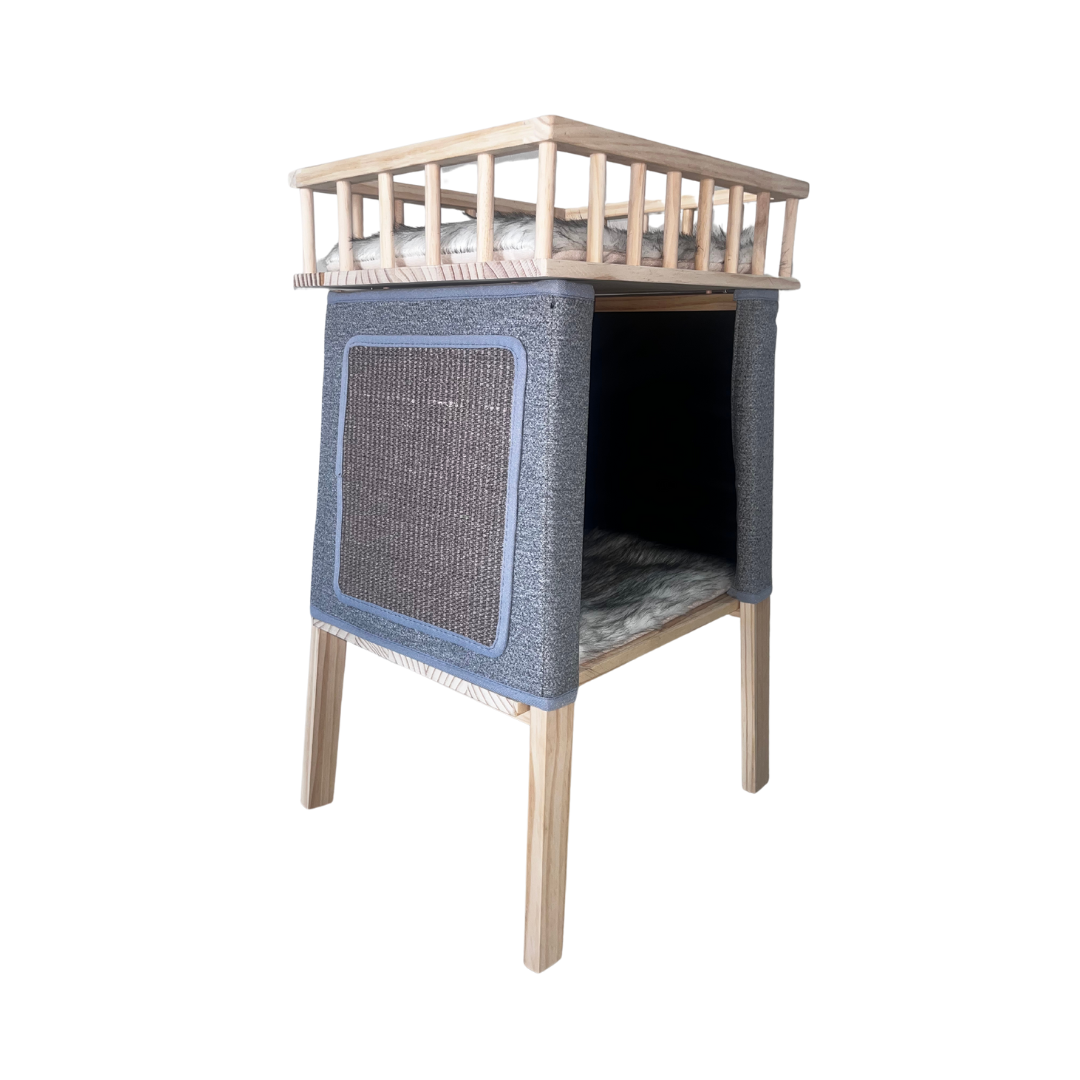 Premium Paws LuxeTower Double Pet Bed