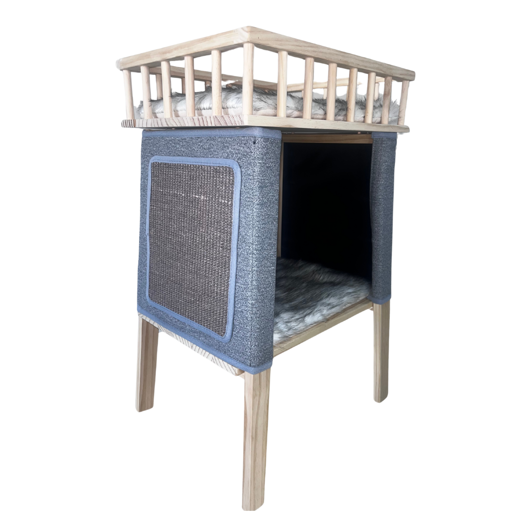 Premium Paws LuxeTower Double Pet Bed