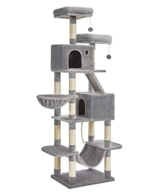 Premium Paws – 220 cm Extra Large Cat Scratch Post - Cat Tree – Cat Tower