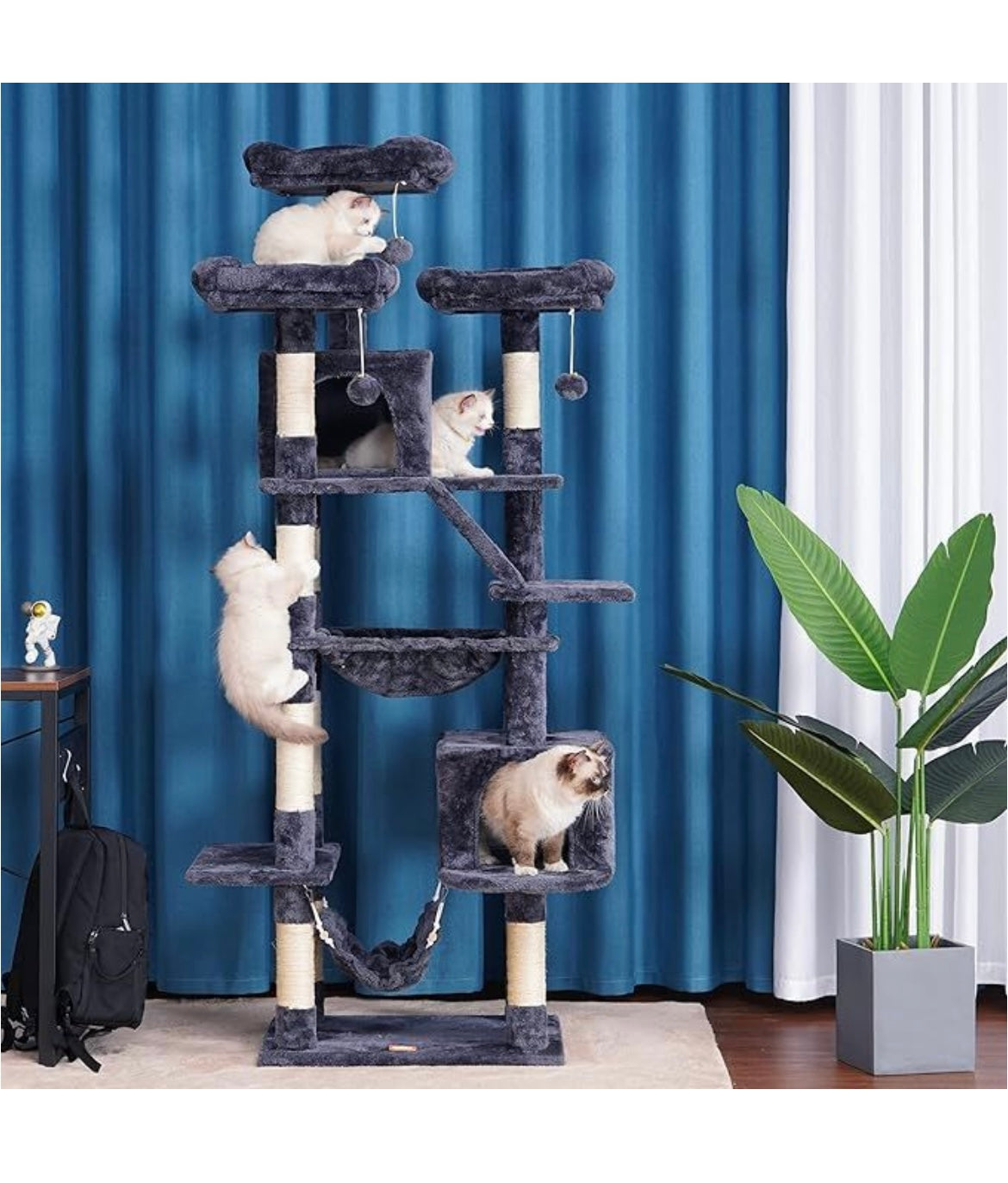 Premium Paws – 188 cm Cat Scratch Post - Cat Tree – Cat Tower