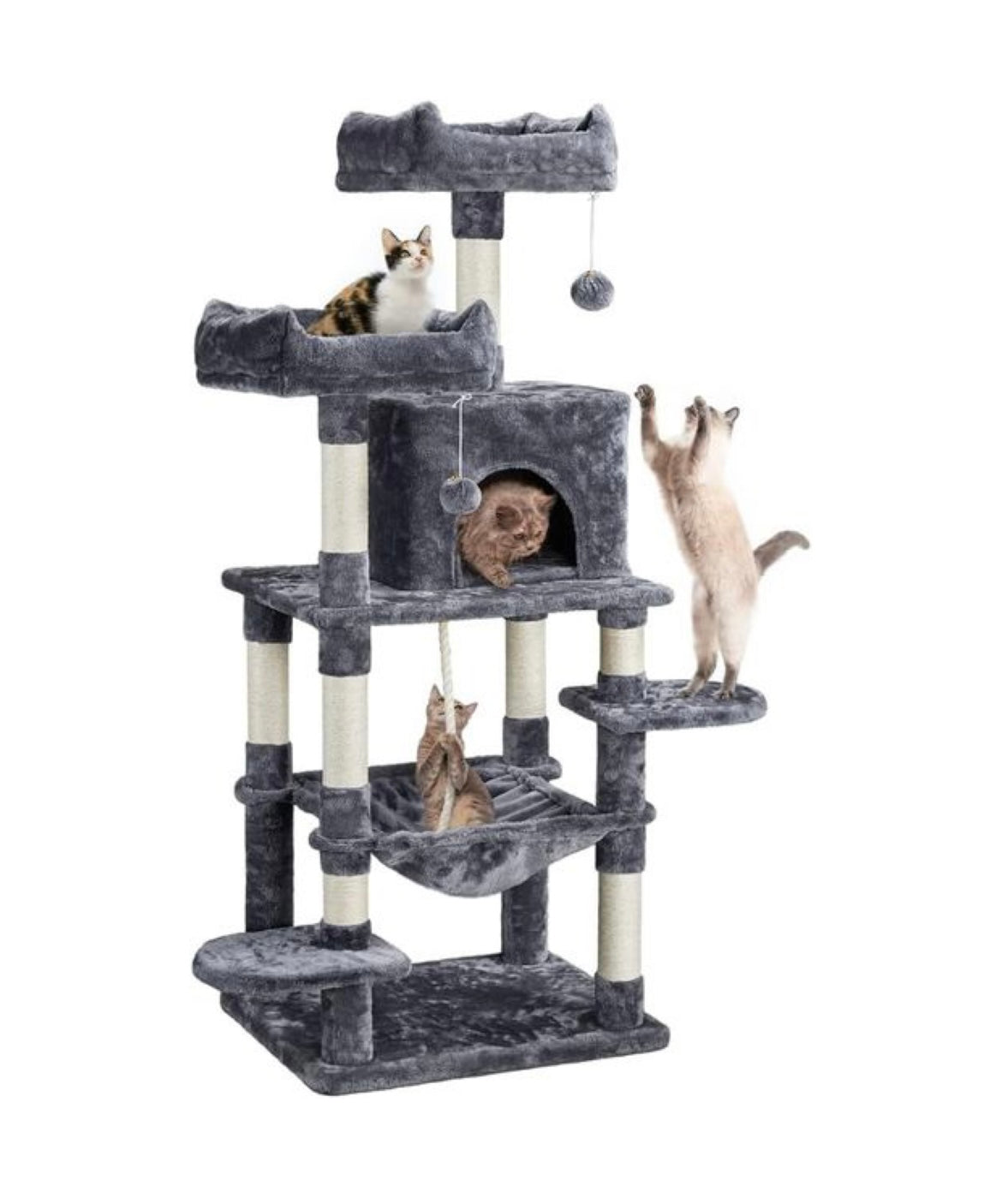 Premium Paws – 150 cm Cat Scratch Post - Cat Tree – Cat Tower