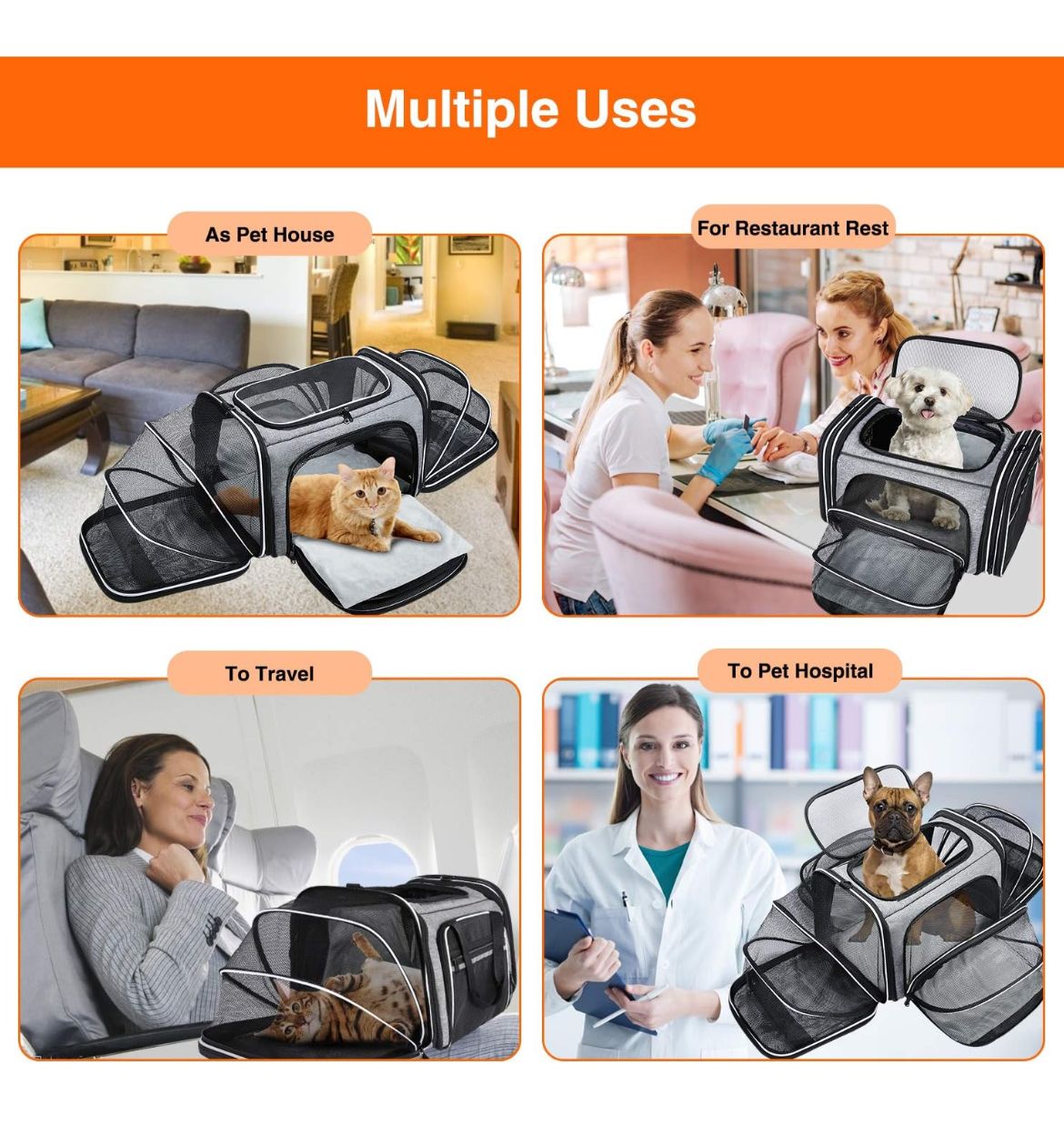 Expandable Pet Backpack