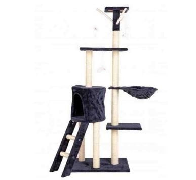 Premium Paws – 138 cm Multi-Level Cat Tree – Scratching Post & Play Tower