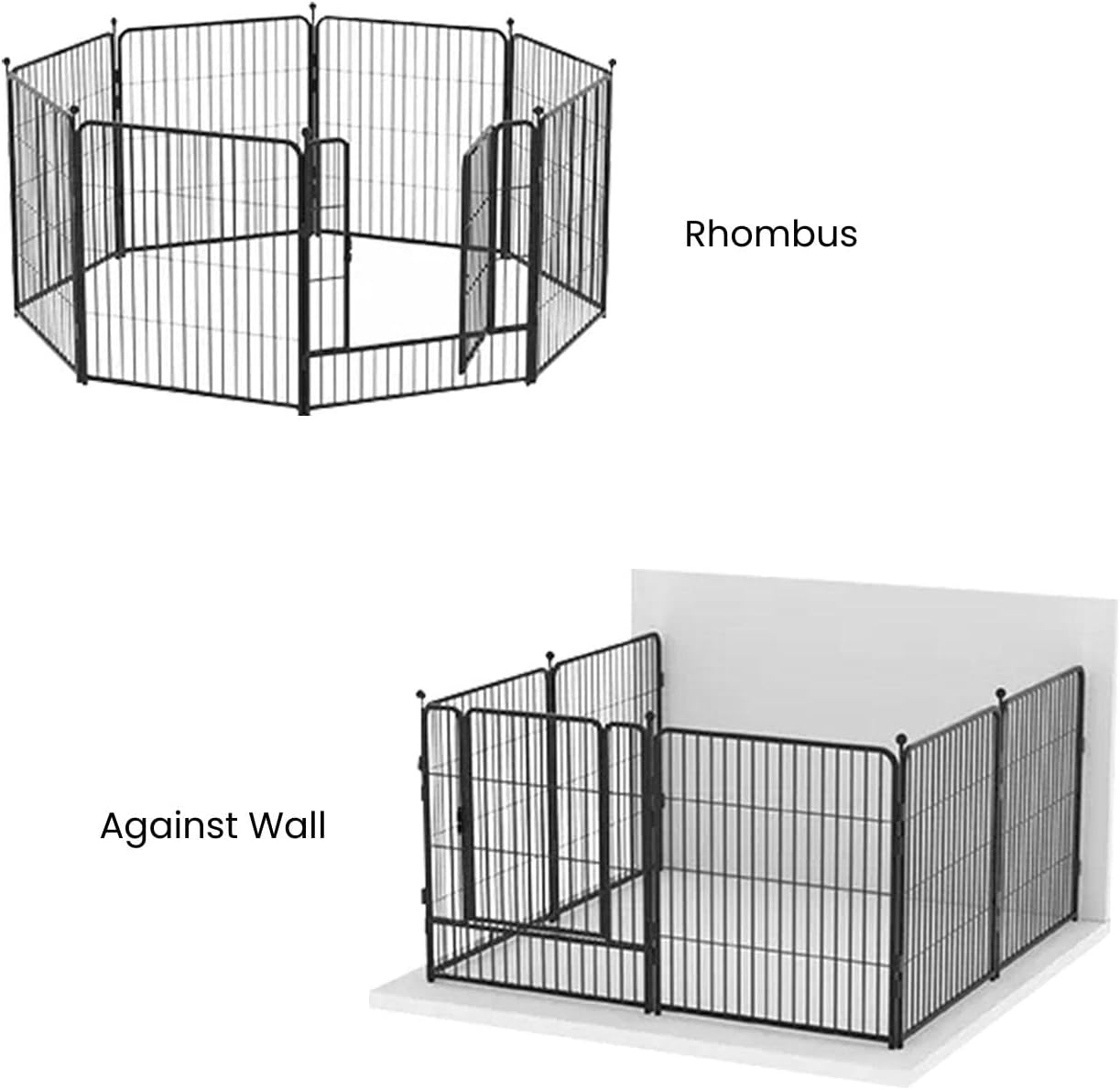 Premium Paws - Heavy-Duty Foldable Pet Playpen