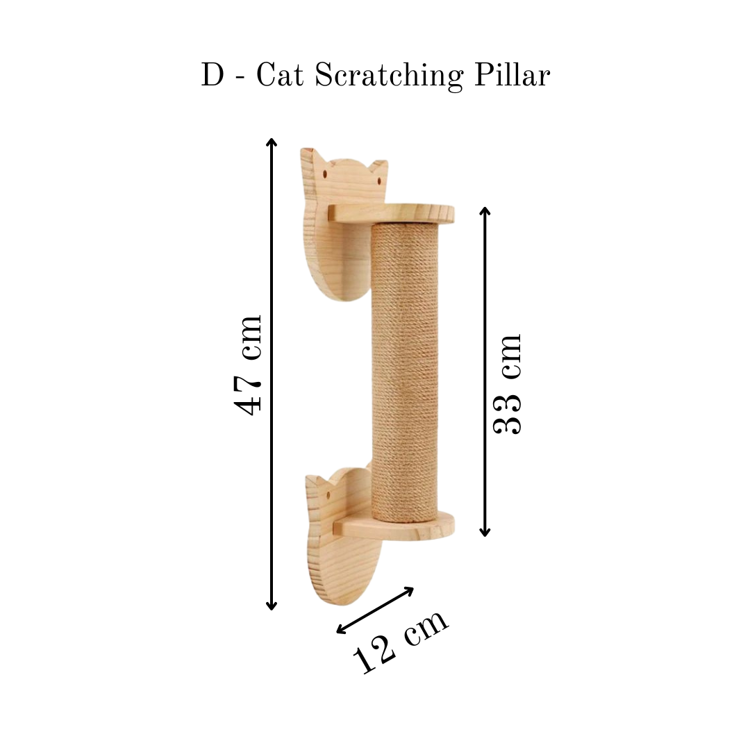 Premium Paws - Wall-Mounted Cat Climbing Furniture Set