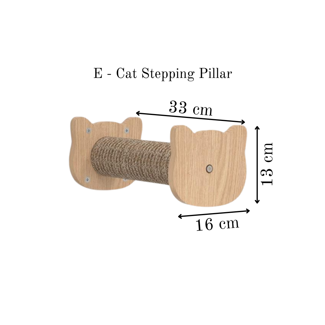 Premium Paws - Wall-Mounted Cat Climbing Furniture Set