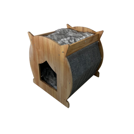 Premium Paws Luxe Sturdy Stylish Wooden Cat Bed