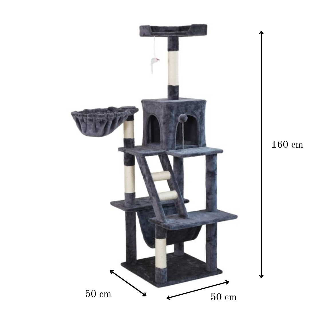 Premium Paws – 160 cm Cat Scratch Post - Cat Tree - Cat Tower