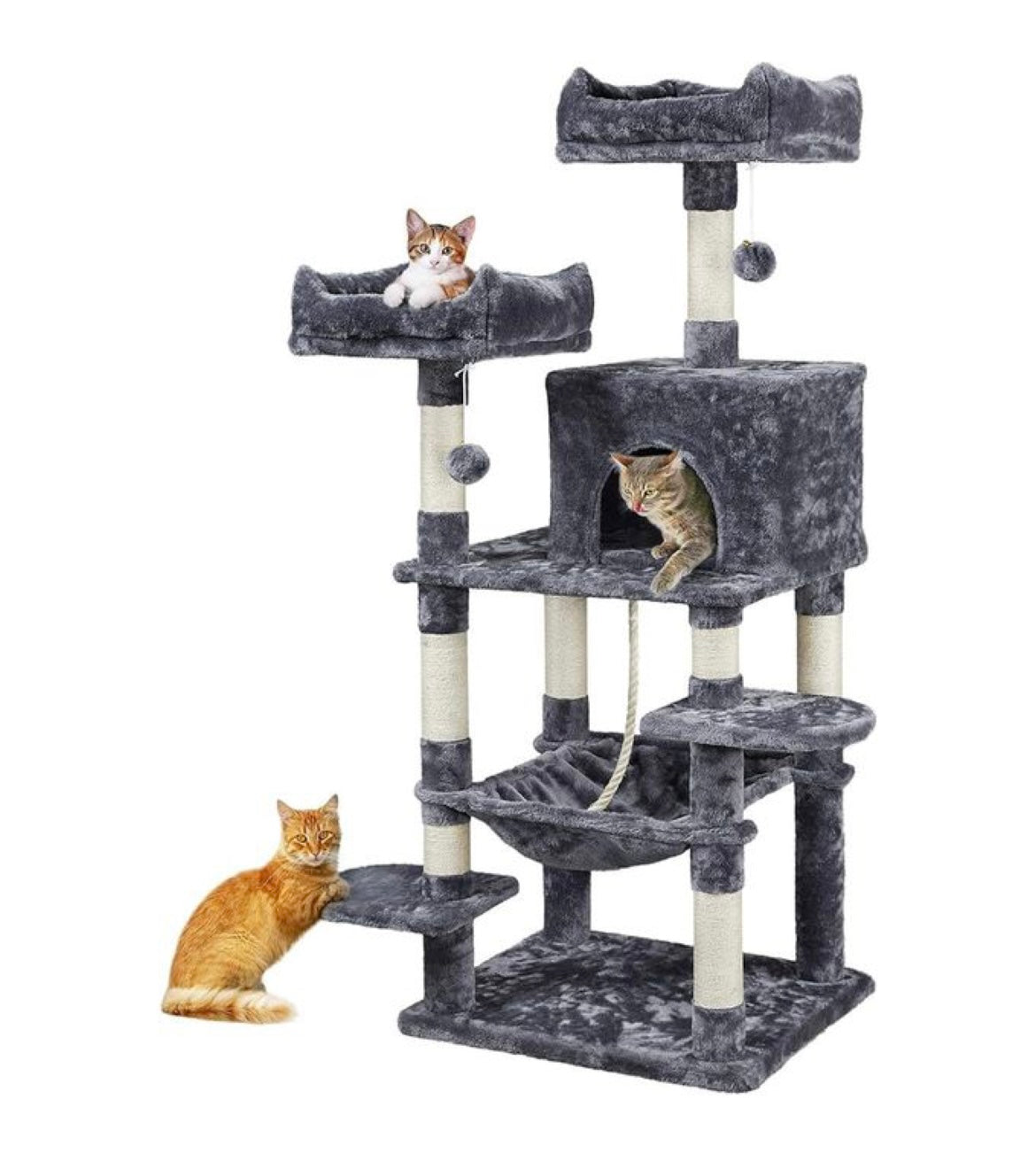 Premium Paws – 150 cm Cat Scratch Post - Cat Tree – Cat Tower