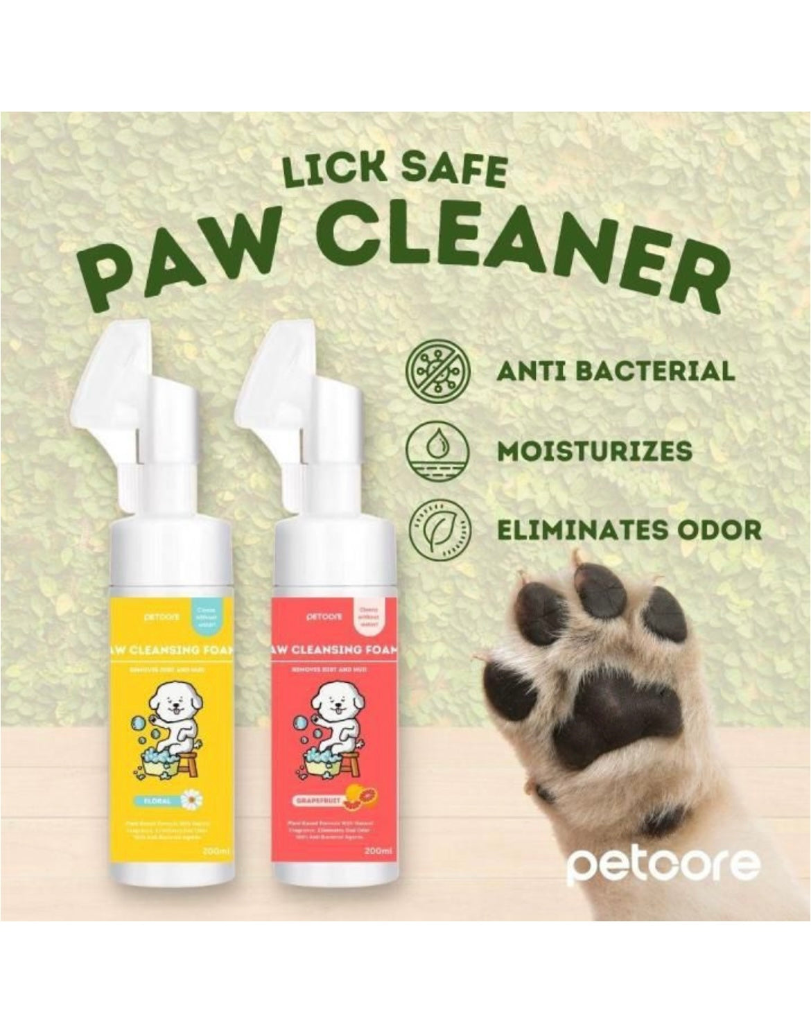 Premium Paws - Pet Paw Cleansing Foam - Grapefruit