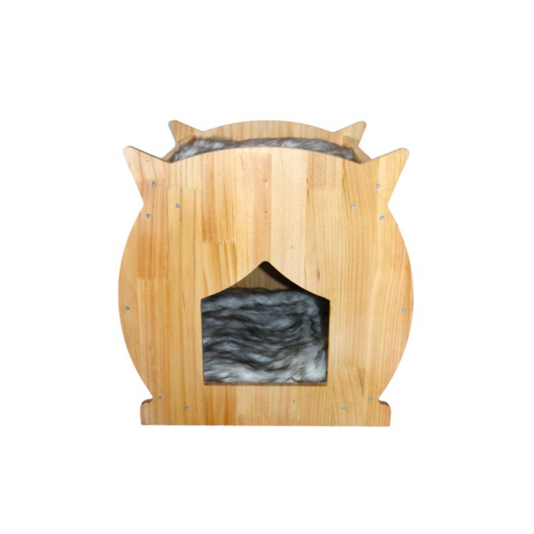 Premium Paws Luxe Sturdy Stylish Wooden Cat Bed