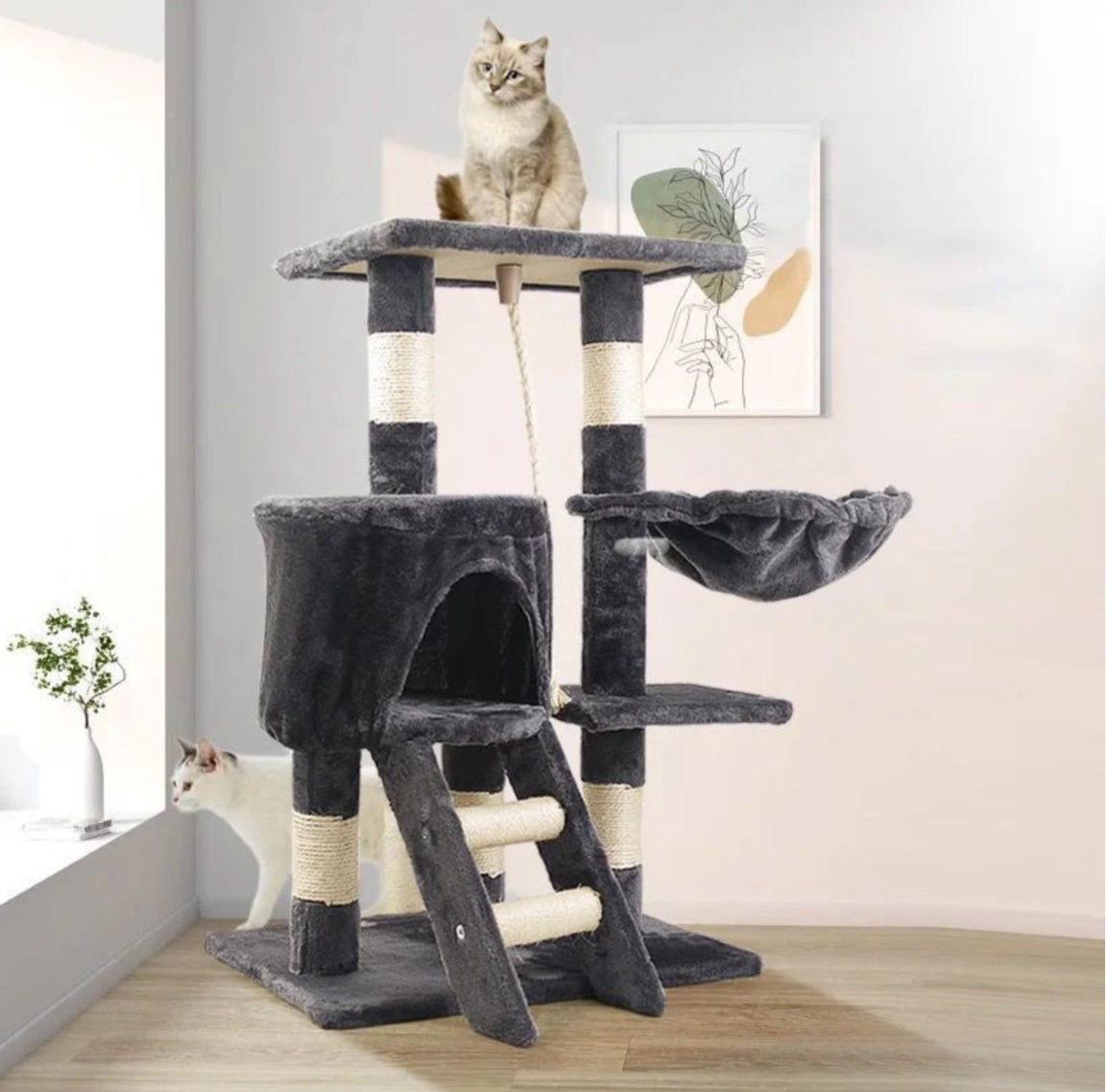 Premium Paws - 75 cm Cat Scratch Post - Cat Tree – Cat Tower