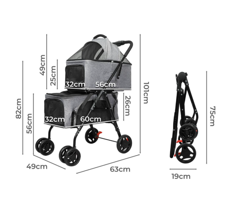 Foldable Pet Pram