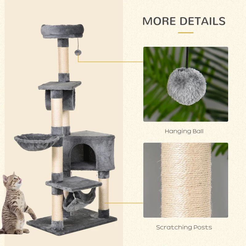 Premium Paws - Cat Scratch Post - Cat Tree - Cat Tower - 169cm