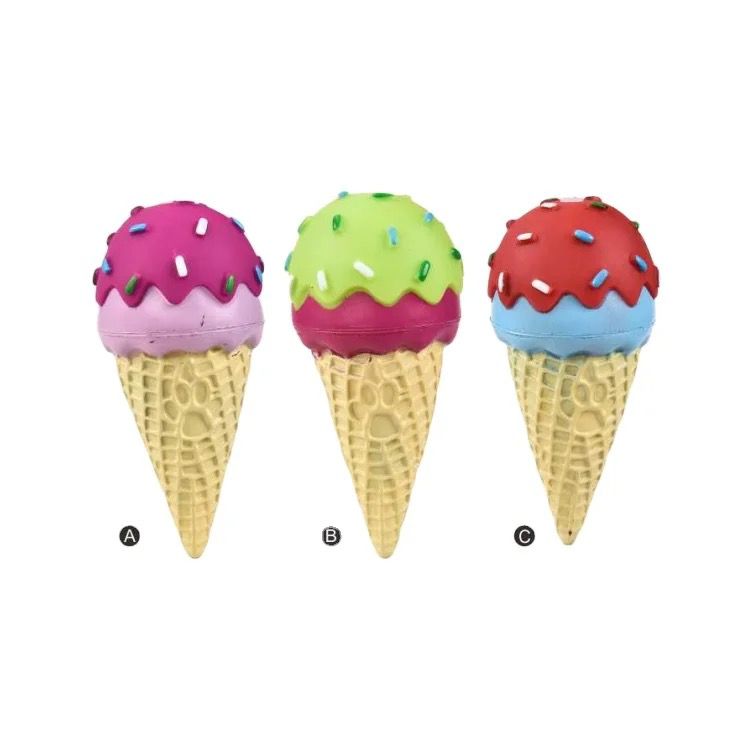 Ice Cream Pet Toy - Funky Squeaky Chew toy for pets