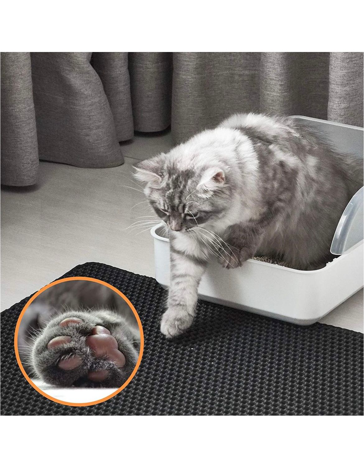 Premium Paws - Cat Litter Mat -  Litter Trapping Mat