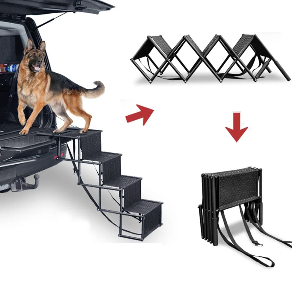 Premium Paws - Foldable Large Anti-Slip Pet Stairs - Large Dogs