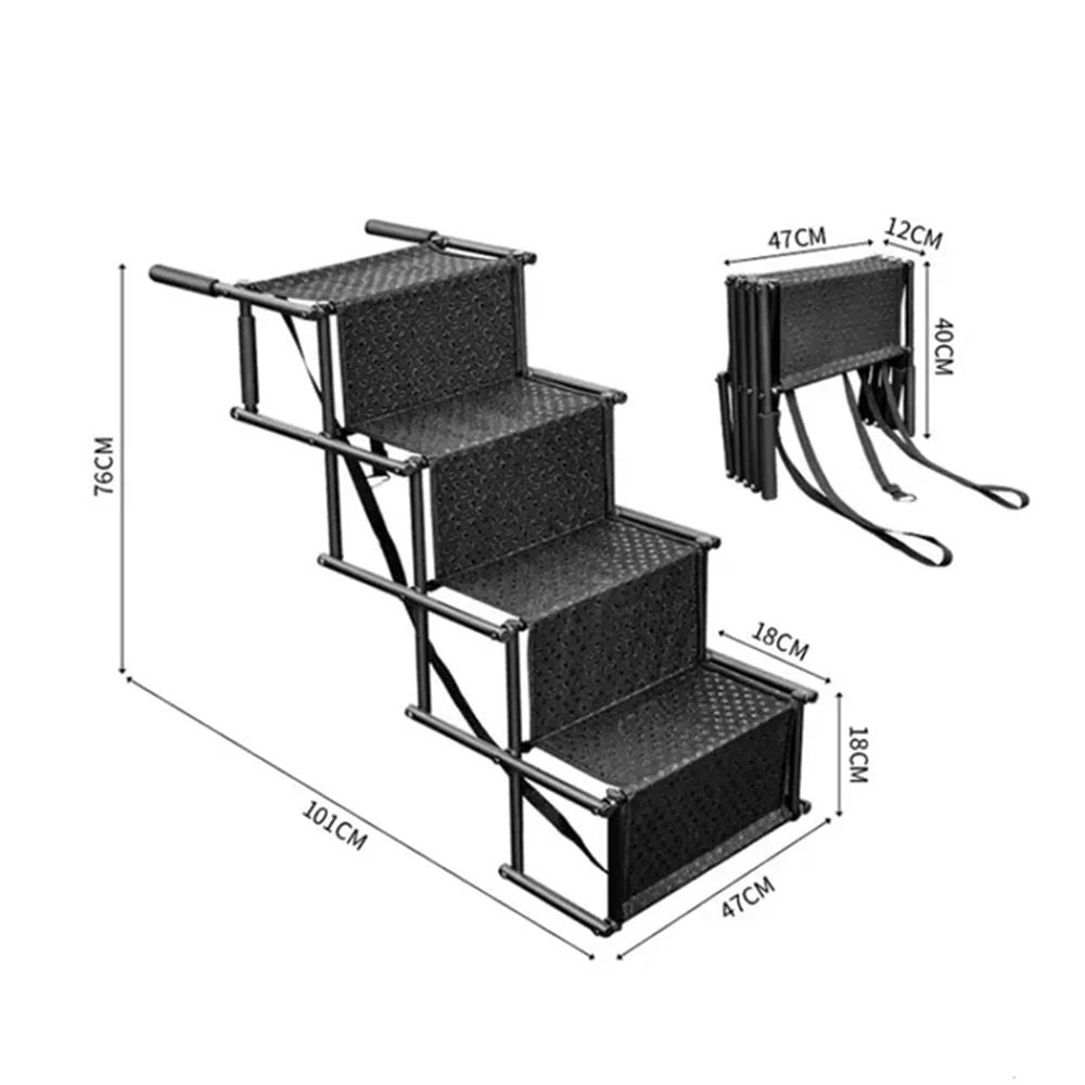 Premium Paws - Foldable Large Anti-Slip Pet Stairs - Large Dogs