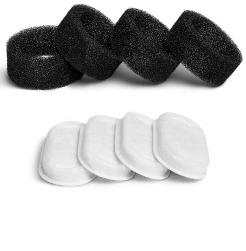 Premium Paws - 4-Pack Replacement Filters & Sponges for Pet Water Fountains