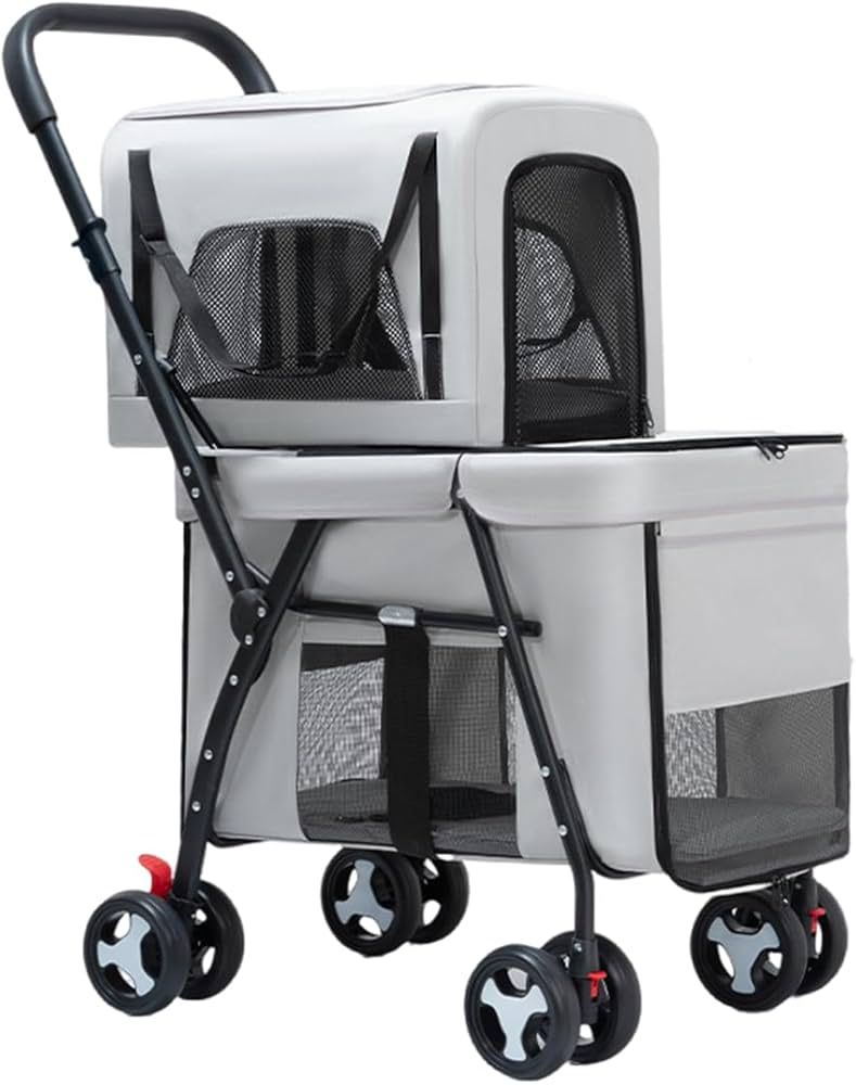 Premium Paws – Double Decker Pet Stroller – Cat & Dog Pram