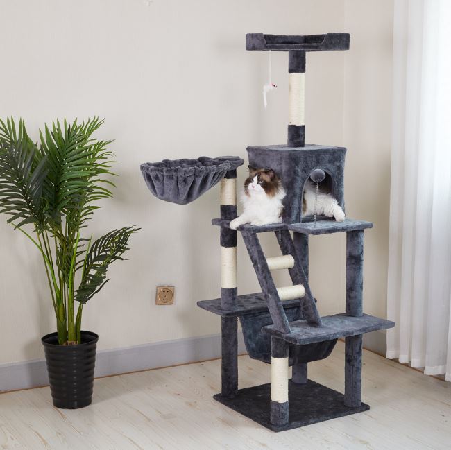 Premium Paws – 160 cm Cat Scratch Post - Cat Tree - Cat Tower