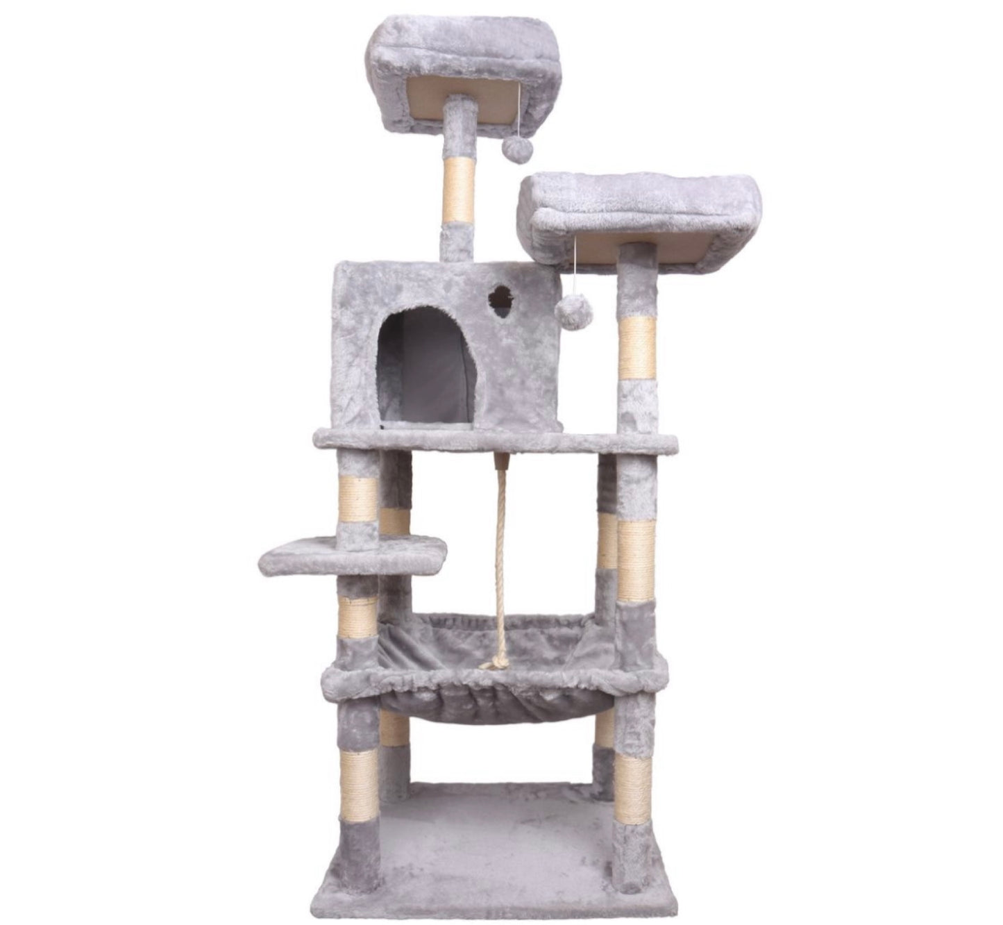 Premium Paws – 143 cm Cat Scratch Post - Cat Tree – Cat Tower