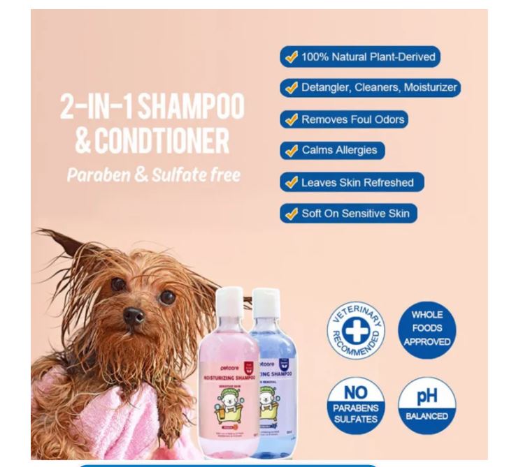 Premium Paws - Pet Moisturizing Shampoo - Peach, Blueberry, Aloe