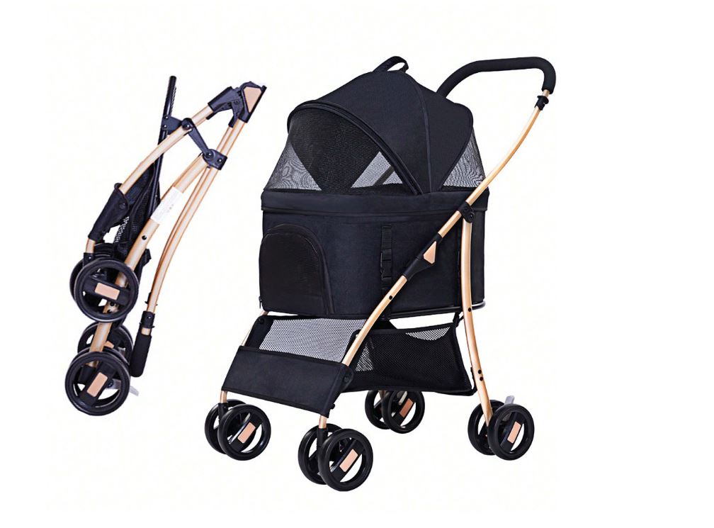 Premium Paws – Detachable Pet Stroller - Pet Pram – Multifunctional Pet Cart